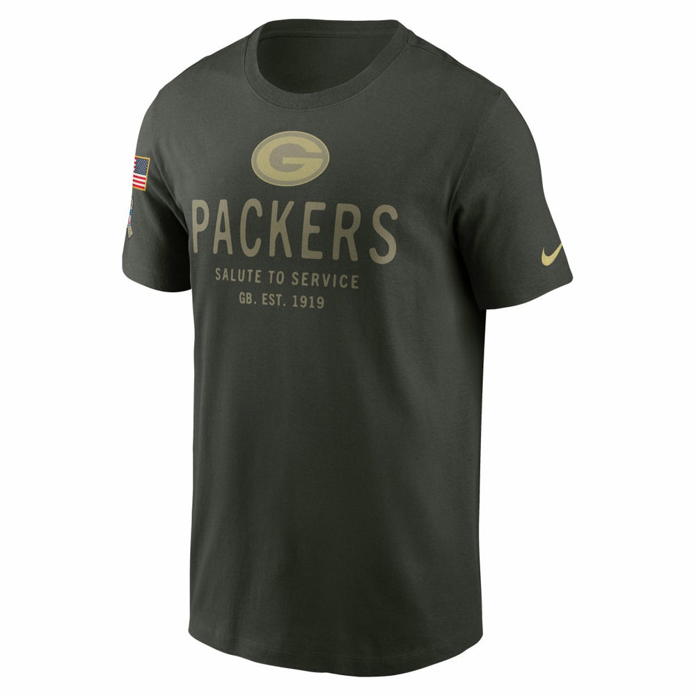 Green Bay Packers 2025 Salute to Service Sideline Primary Edge Dri-FIT T-Shirt Forest Green | Nike for Sale