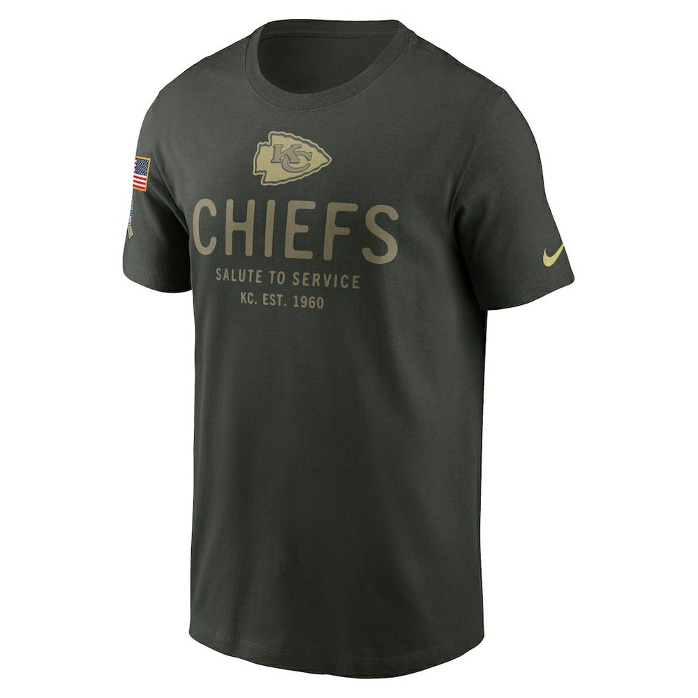 Kansas City Chiefs 2025 Salute to Service Sideline Primary Edge Dri-FIT T-Shirt Forest Green | Nike for Sale