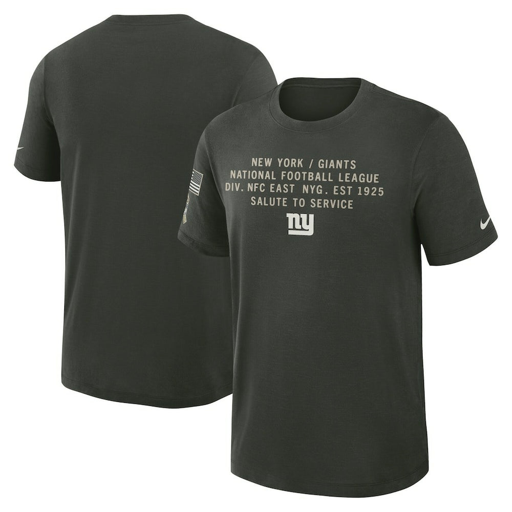 New York Giants 2025 Salute to Service Sideline Slub Dri-FIT T-Shirt Dark Green | Nike for Sale