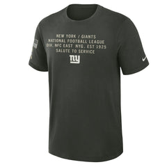 New York Giants 2025 Salute to Service Sideline Slub Dri-FIT T-Shirt Dark Green | Nike for Sale