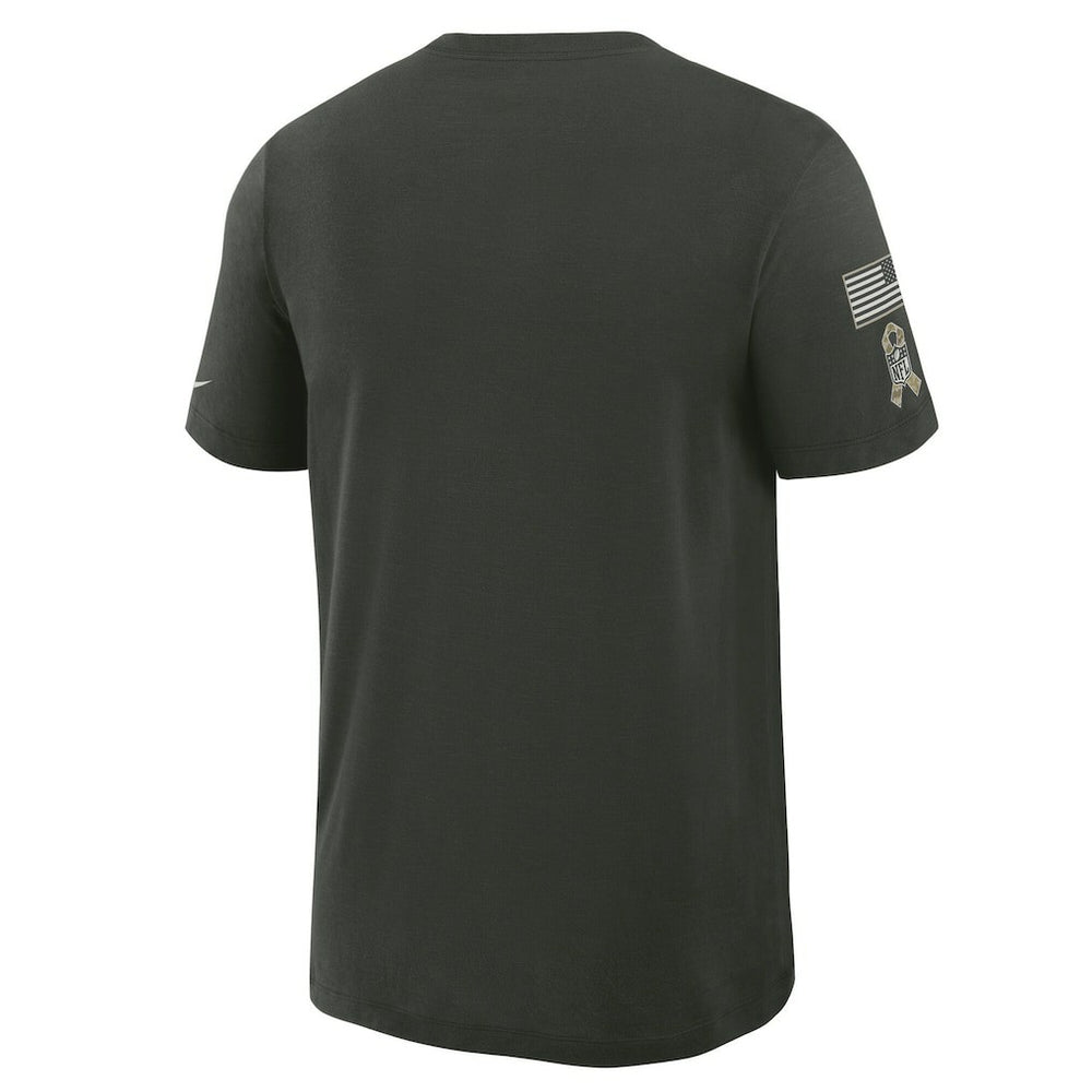 Baltimore Ravens 2025 Salute to Service Sideline Slub Dri-FIT T-Shirt Dark Green | Nike for Sale