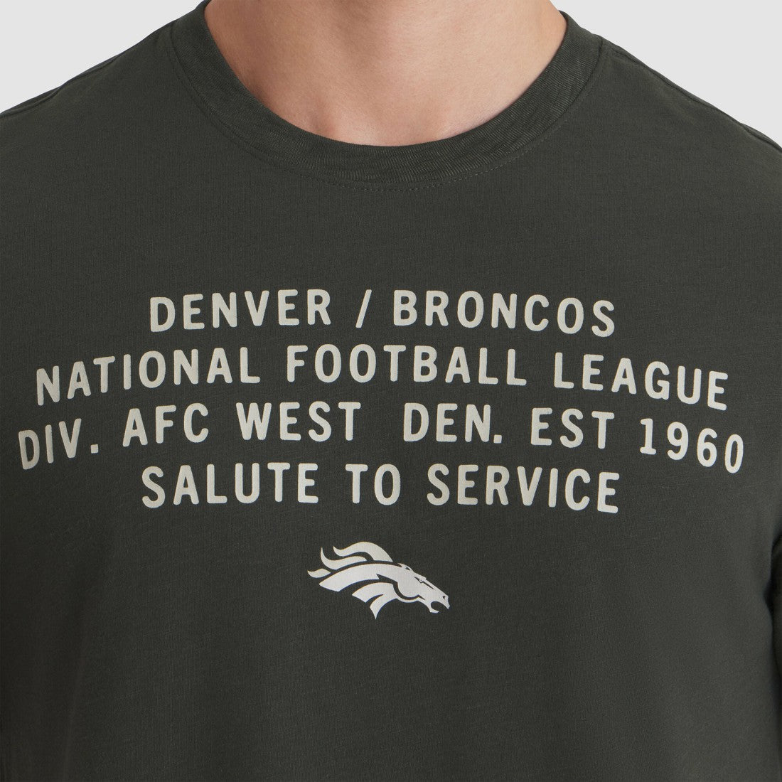 Denver Broncos 2025 Salute to Service Sideline Slub Dri-FIT T-Shirt Forest Green | Nike for Sale