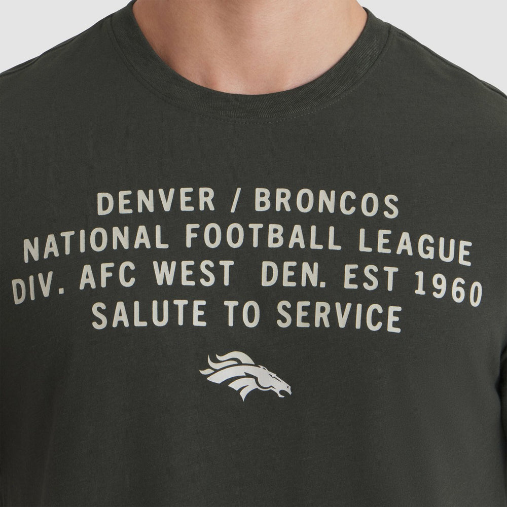 Denver Broncos 2025 Salute to Service Sideline Slub Dri-FIT T-Shirt Forest Green | Nike for Sale