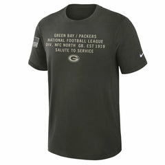 Green Bay Packers 2025 Salute to Service Sideline Slub Dri-FIT T-Shirt Forest Green | Nike for Sale