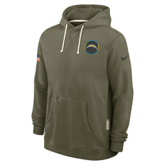 Los Angeles Chargers 2025 Salute to Service Sideline Standard Issue Dri-FIT Hoodie Olive | Nike for Sale