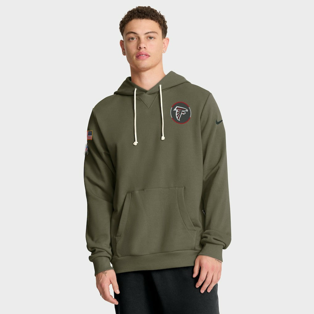 Atlanta Falcons 2025 Salute to Service Sideline Standard Issue Dri-FIT Hoodie Olive | Nike for Sale