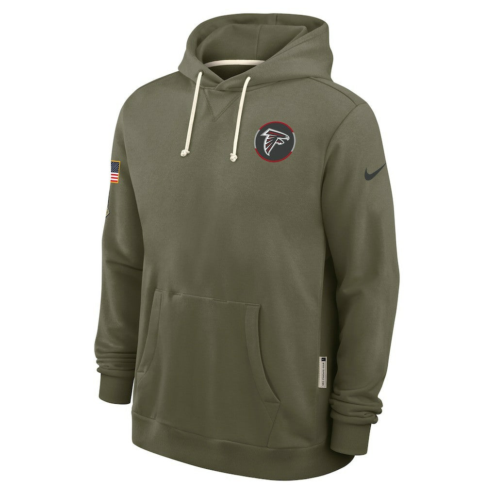 Atlanta Falcons 2025 Salute to Service Sideline Standard Issue Dri-FIT Hoodie Olive | Nike for Sale
