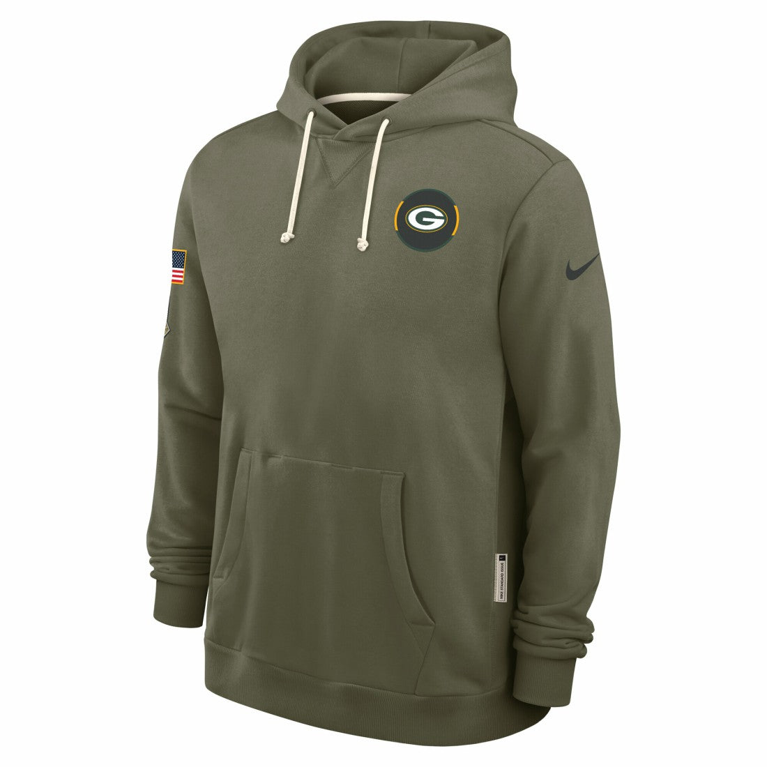 Green Bay Packers 2025 Salute to Service Sideline Standard Issue Dri-FIT Hoodie Olive | Nike for Sale
