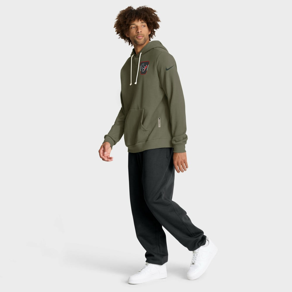 Houston Texans 2025 Salute to Service Sideline Standard Issue Dri-FIT Hoodie Olive | Nike for Sale