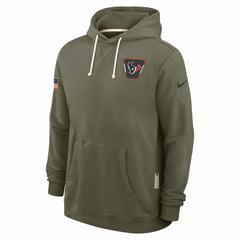 Houston Texans 2025 Salute to Service Sideline Standard Issue Dri-FIT Hoodie Olive | Nike for Sale