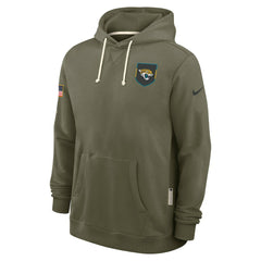 Jacksonville Jaguars 2025 Salute to Service Sideline Standard Issue Dri-FIT Hoodie Olive | Nike for Sale