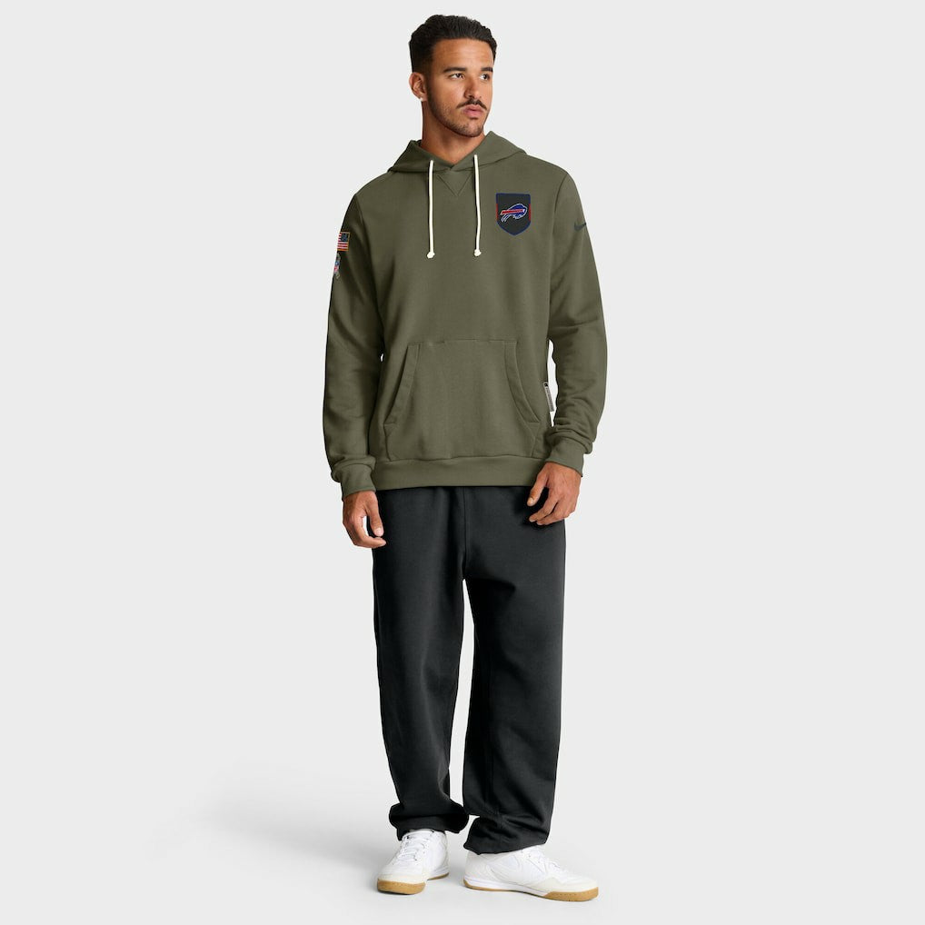 Buffalo Bills 2025 Salute to Service Sideline Standard Issue Dri-FIT Hoodie Olive | Nike for Sale