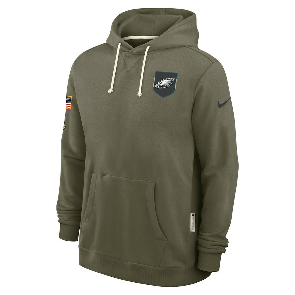 Philadelphia Eagles 2025 Salute to Service Sideline Standard Issue Dri-FIT Hoodie Olive | Nike for Sale