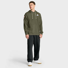 Pittsburgh Steelers 2025 Salute to Service Sideline Standard Issue Dri-FIT Hoodie Olive | Nike for Sale