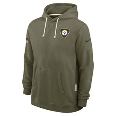 Pittsburgh Steelers 2025 Salute to Service Sideline Standard Issue Dri-FIT Hoodie Olive | Nike for Sale
