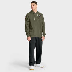 Minnesota Vikings 2025 Salute to Service Sideline Standard Issue Dri-FIT Hoodie Olive | Nike for Sale