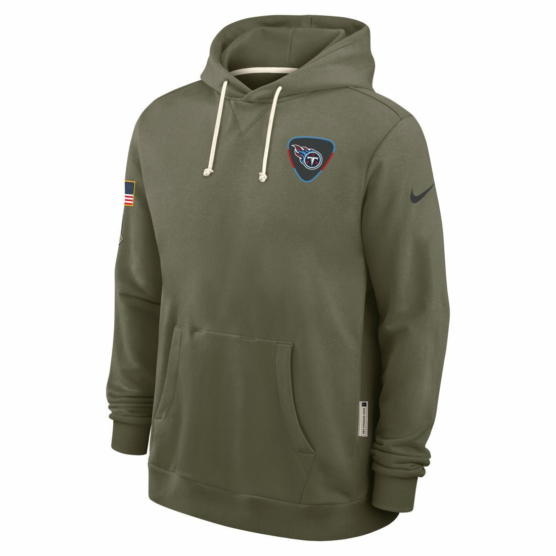 Tennessee Titans 2025 Salute to Service Sideline Standard Issue Dri-FIT Hoodie Olive | Nike for Sale