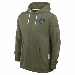 Tennessee Titans 2025 Salute to Service Sideline Standard Issue Dri-FIT Hoodie Olive | Nike for Sale