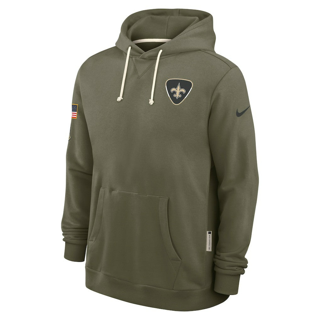 New Orleans Saints 2025 Salute to Service Sideline Standard Issue Dri-FIT Hoodie Olive | Nike for Sale