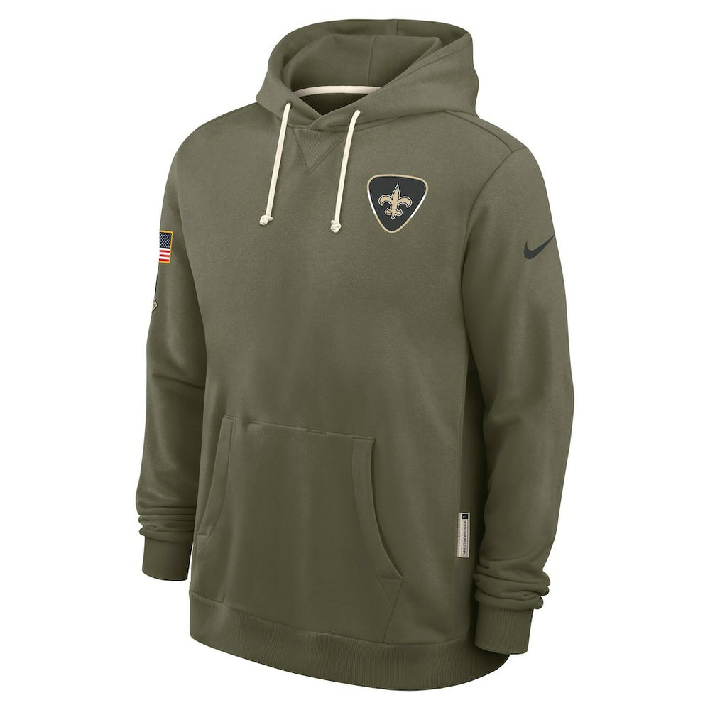 New Orleans Saints 2025 Salute to Service Sideline Standard Issue Dri-FIT Hoodie Olive | Nike for Sale