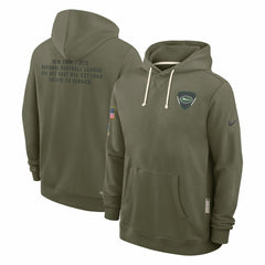 New York Jets 2025 Salute to Service Sideline Standard Issue Dri-FIT Hoodie Olive | Nike for Sale