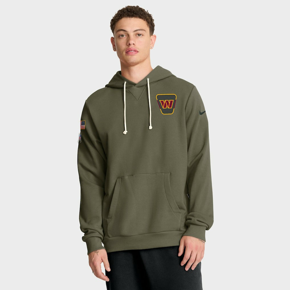 Washington Commanders 2025 Salute to Service Sideline Standard Issue Dri-FIT Hoodie Olive | Nike for Sale