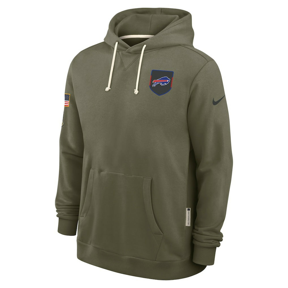 Buffalo Bills Big & Tall 2025 Salute to Service Sideline Dominant Force Dri-FIT Hoodie Olive | Nike for Sale