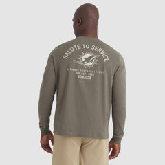 Miami Dolphins 2025 Salute to Service Sideline Long Sleeve T-Shirt Olive | Nike for Sale
