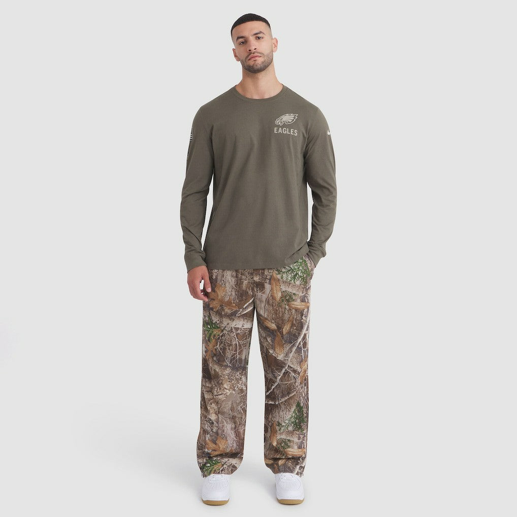 Philadelphia Eagles 2025 Salute to Service Sideline Long Sleeve T-Shirt Olive | Nike for Sale