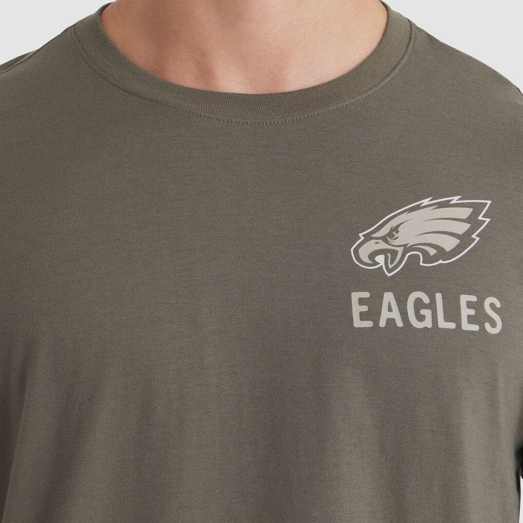 Philadelphia Eagles 2025 Salute to Service Sideline Long Sleeve T-Shirt Olive | Nike for Sale