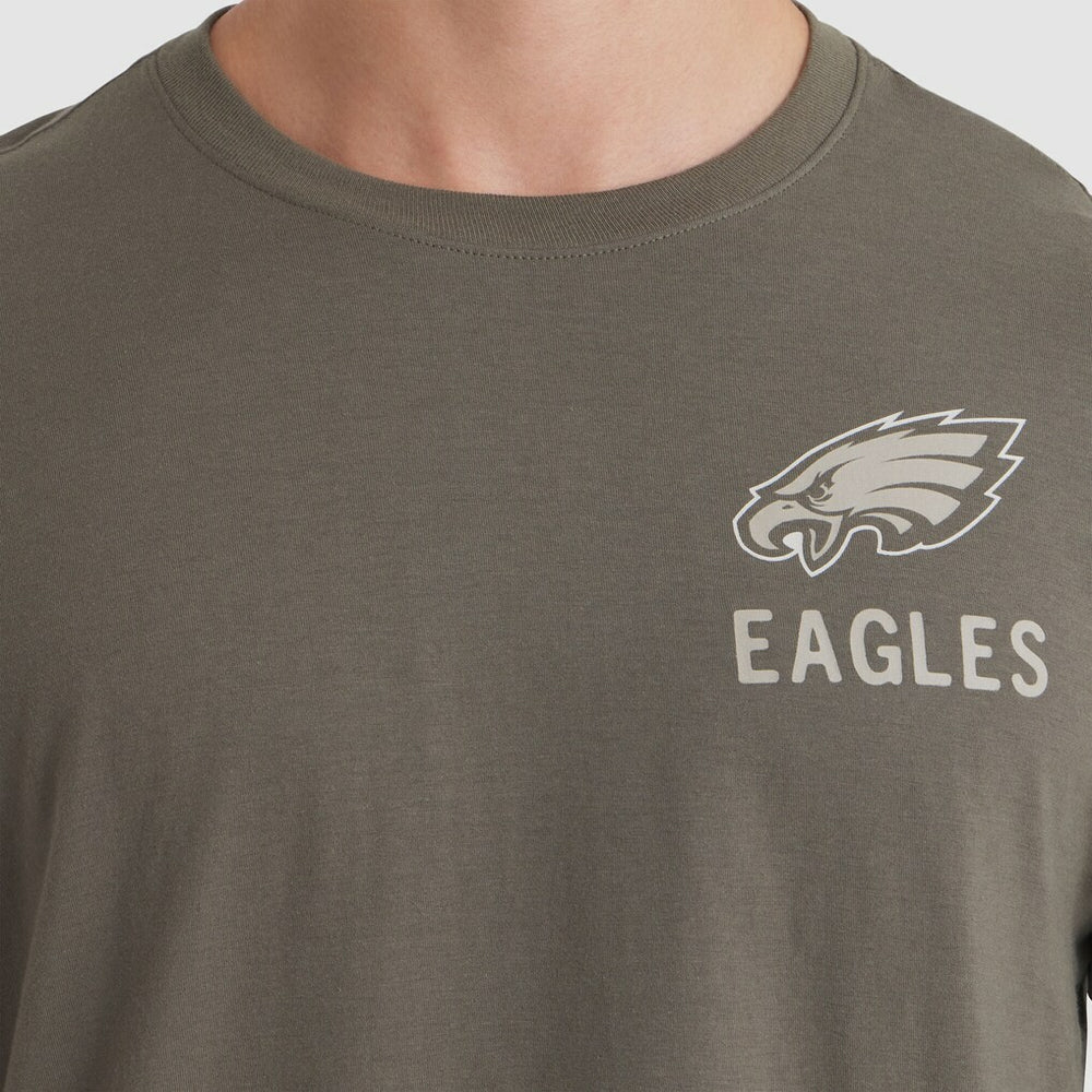 Philadelphia Eagles 2025 Salute to Service Sideline Long Sleeve T-Shirt Olive | Nike for Sale