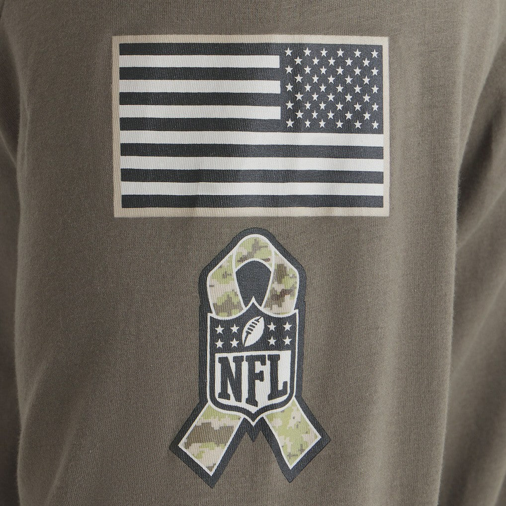 Philadelphia Eagles 2025 Salute to Service Sideline Long Sleeve T-Shirt Olive | Nike for Sale