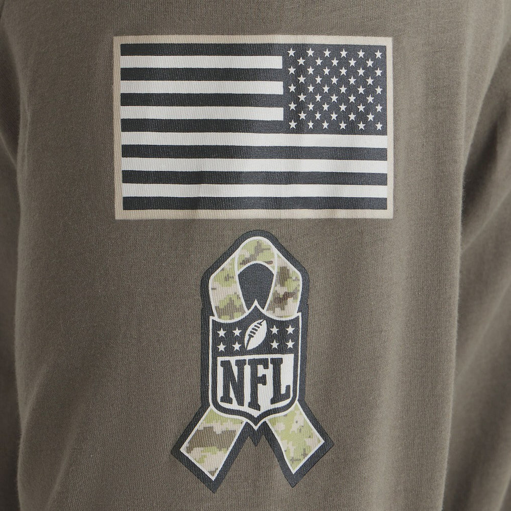 Philadelphia Eagles 2025 Salute to Service Sideline Long Sleeve T-Shirt Olive | Nike for Sale