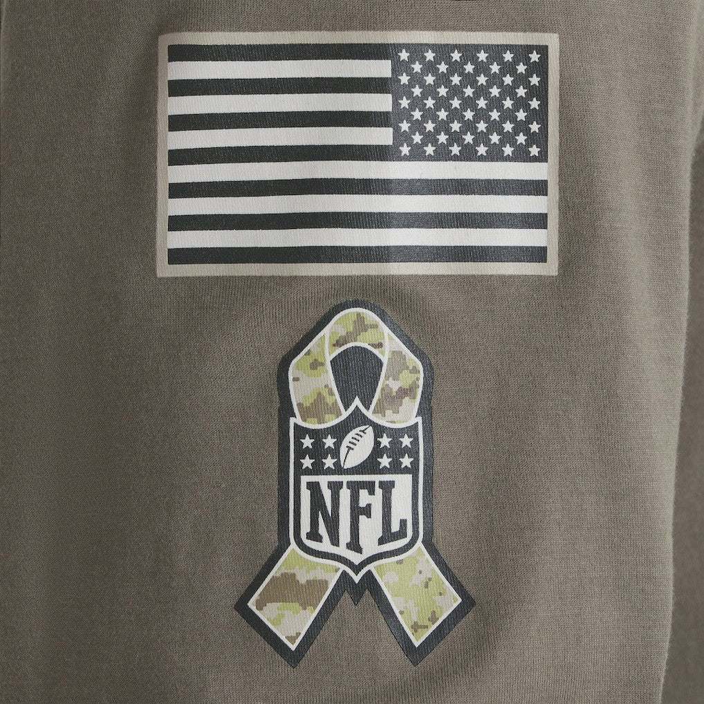 Pittsburgh Steelers 2025 Salute to Service Sideline Long Sleeve T-Shirt Olive | Nike for Sale
