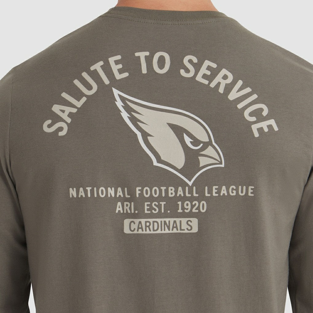 Arizona Cardinals 2025 Salute to Service Sideline Long Sleeve T-Shirt Olive | Nike for Sale