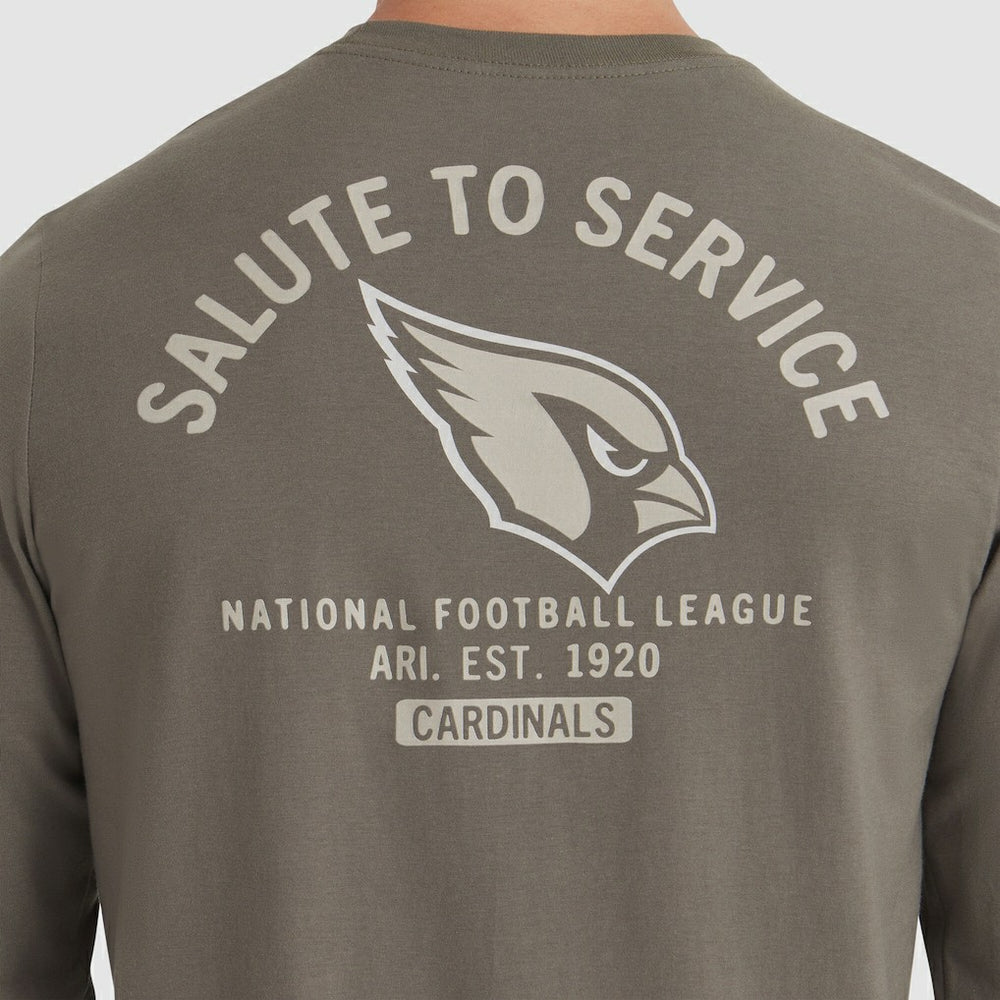 Arizona Cardinals 2025 Salute to Service Sideline Long Sleeve T-Shirt Olive | Nike for Sale