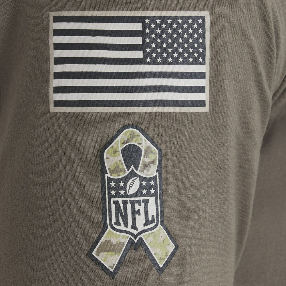 Baltimore Ravens 2025 Salute to Service Sideline Long Sleeve T-Shirt Olive | Nike for Sale