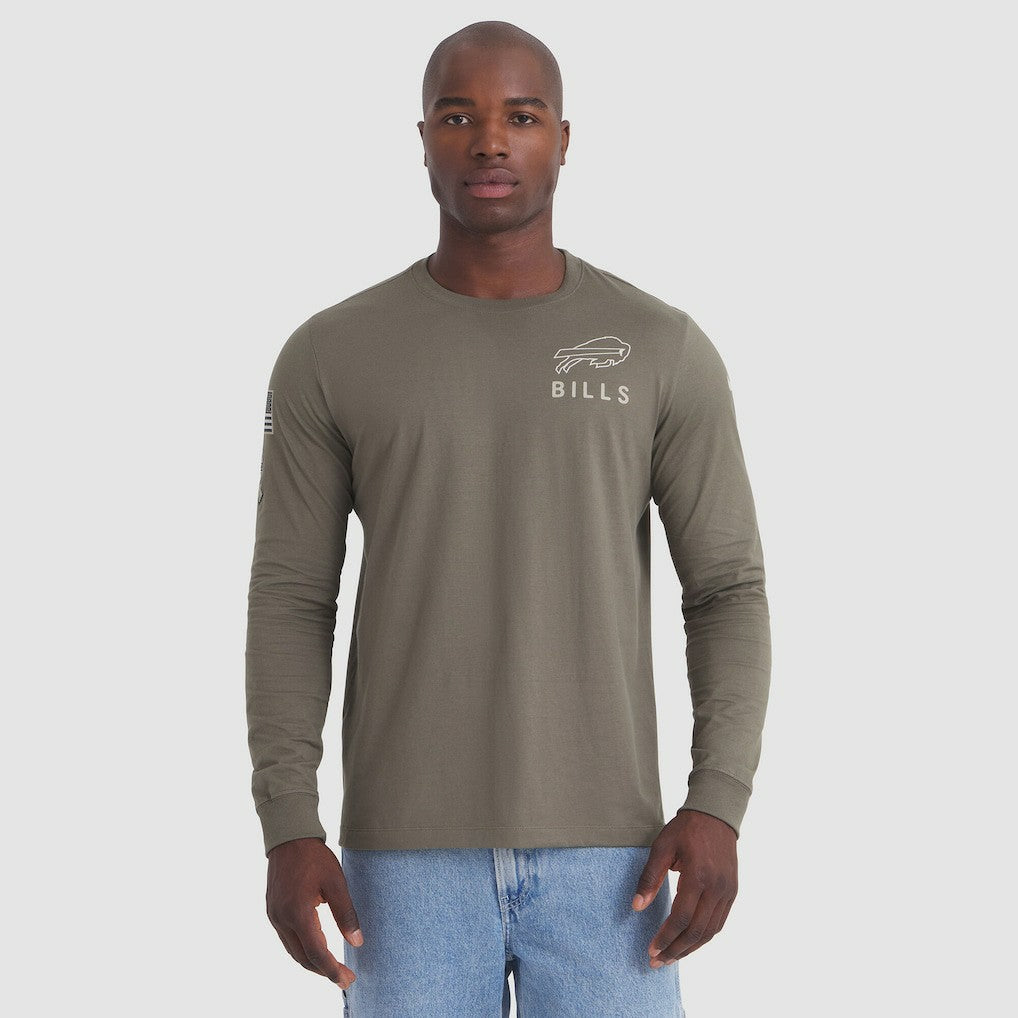 Buffalo Bills 2025 Salute to Service Sideline Long Sleeve T-Shirt Olive | Nike for Sale
