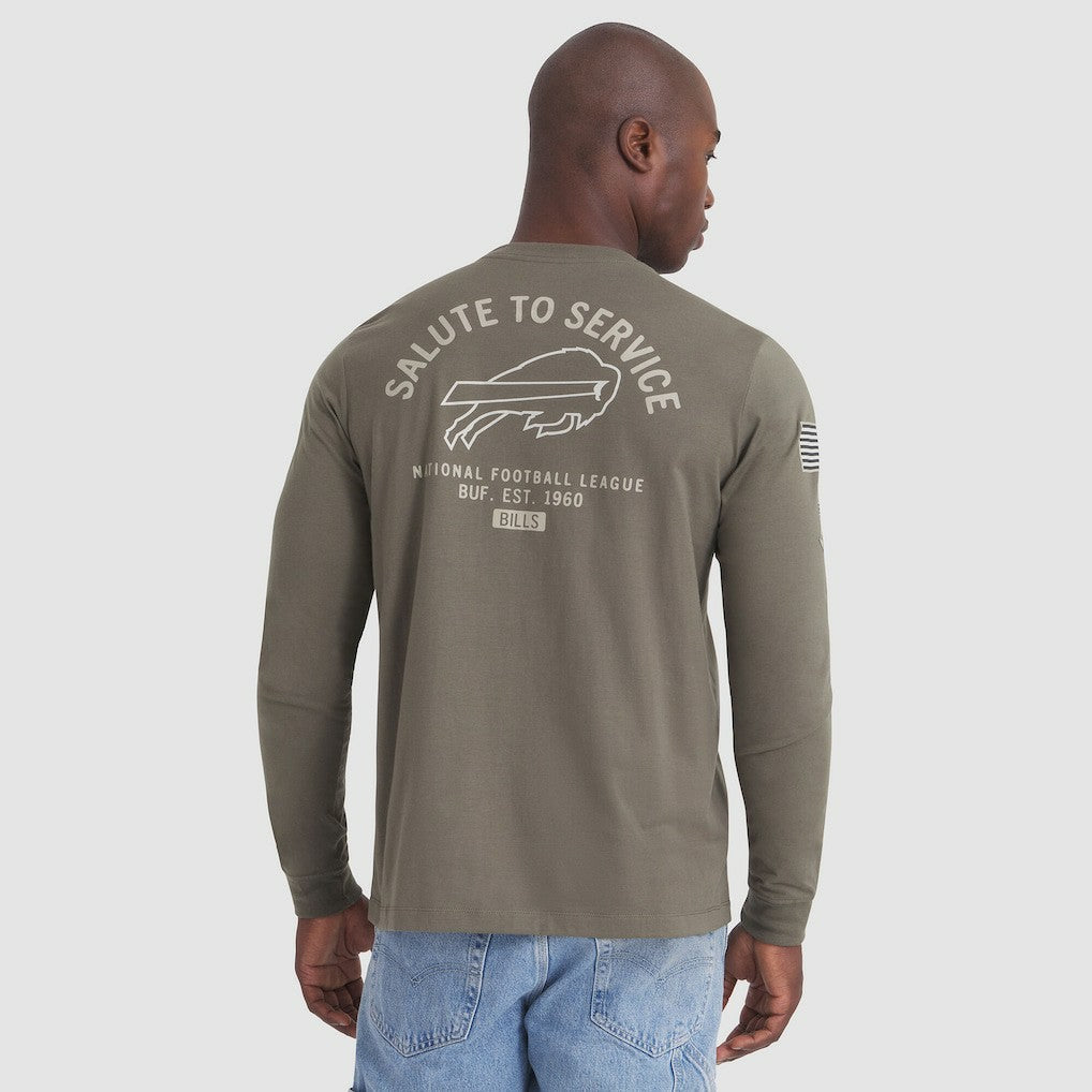 Buffalo Bills 2025 Salute to Service Sideline Long Sleeve T-Shirt Olive | Nike for Sale