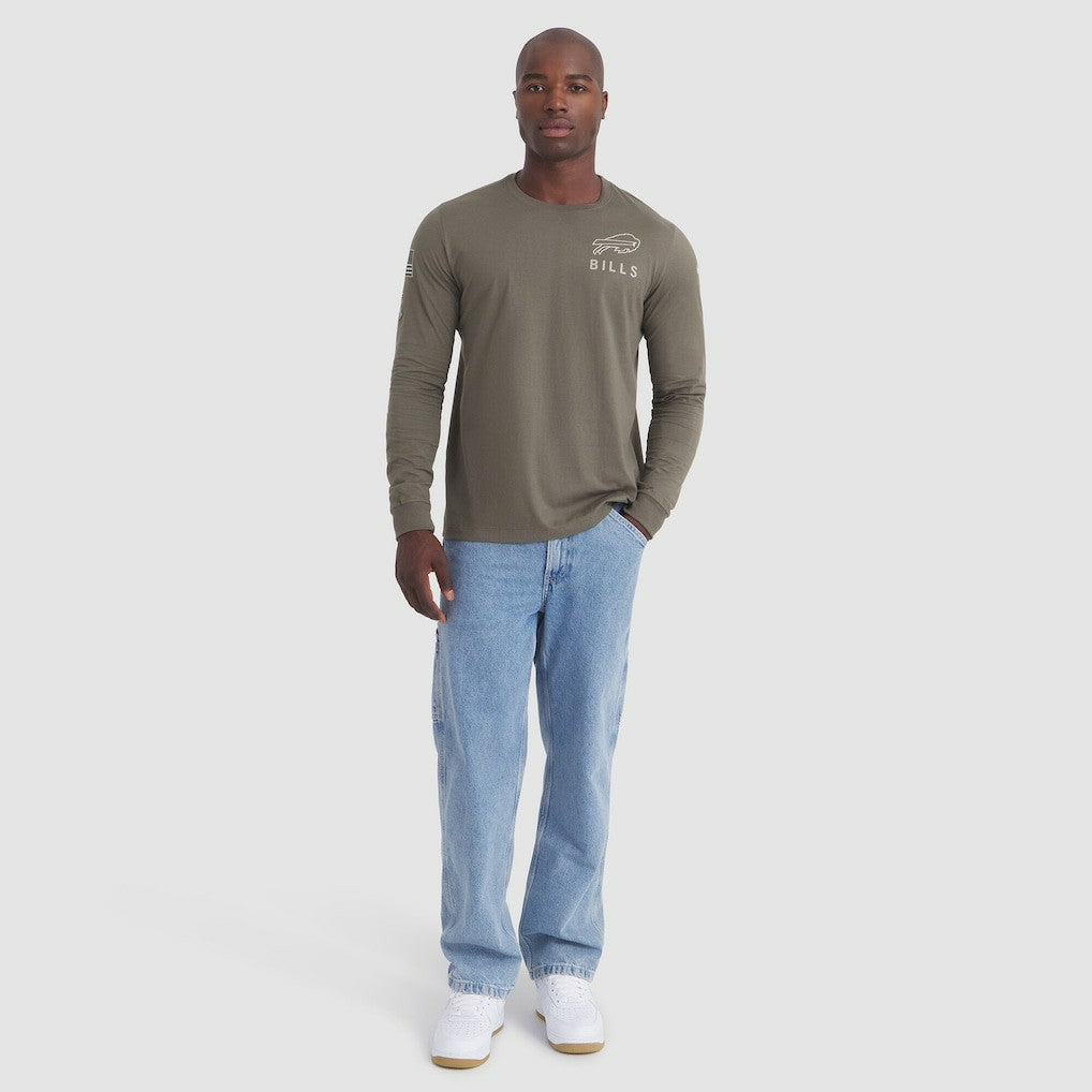 Buffalo Bills 2025 Salute to Service Sideline Long Sleeve T-Shirt Olive | Nike for Sale