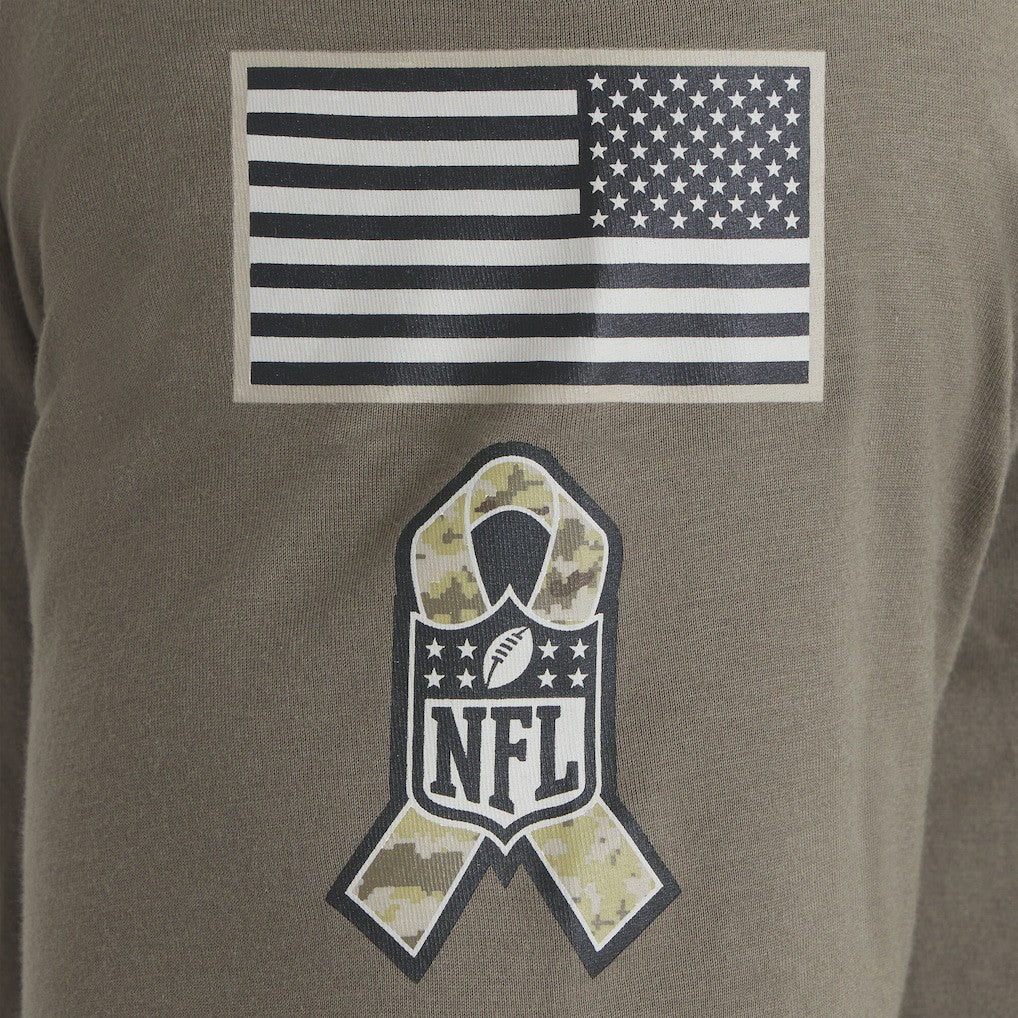 Chicago Bears 2025 Salute to Service Sideline Long Sleeve T-Shirt Olive | Nike for Sale