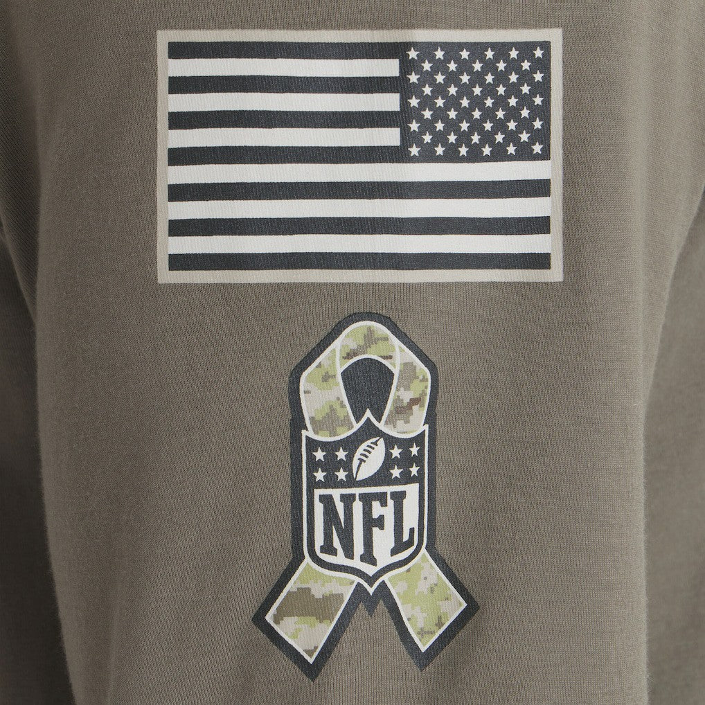Cleveland Browns 2025 Salute to Service Sideline Long Sleeve T-Shirt Olive | Nike for Sale