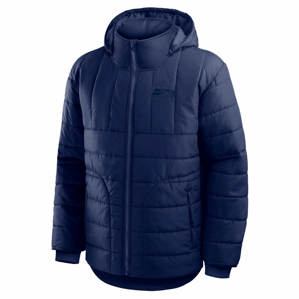 Seattle Seahawks Full-Zip Hooded Jacket College Navy | Fanatics