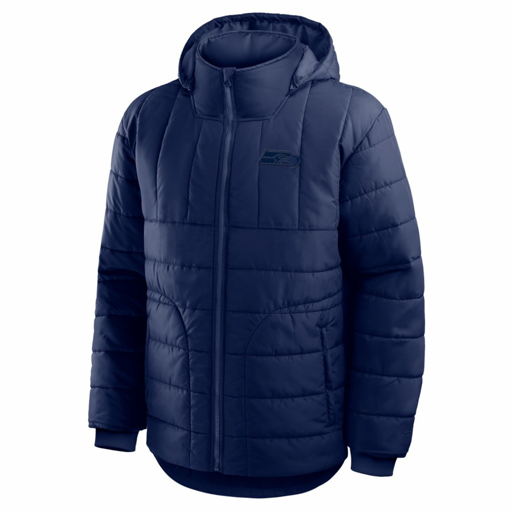 Seattle Seahawks Full-Zip Hooded Jacket College Navy | Fanatics