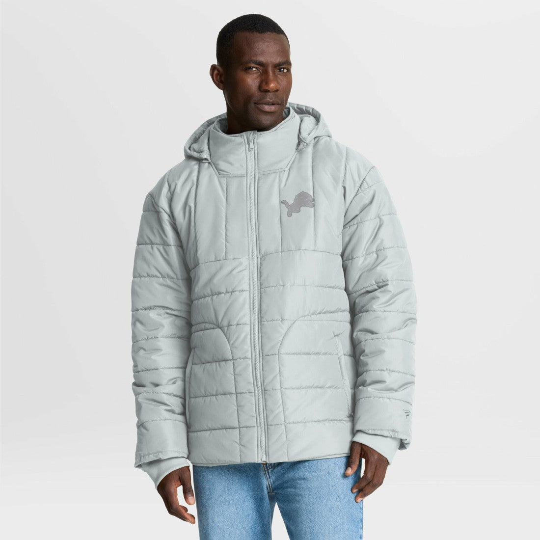 Detroit Lions Full-Zip Hooded Jacket Gray | Fanatics