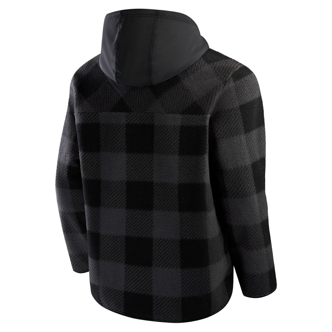 Green Bay Packers Elements Plaid Polar Fleece Quarter-Zip Hoodie Black | Fanatics