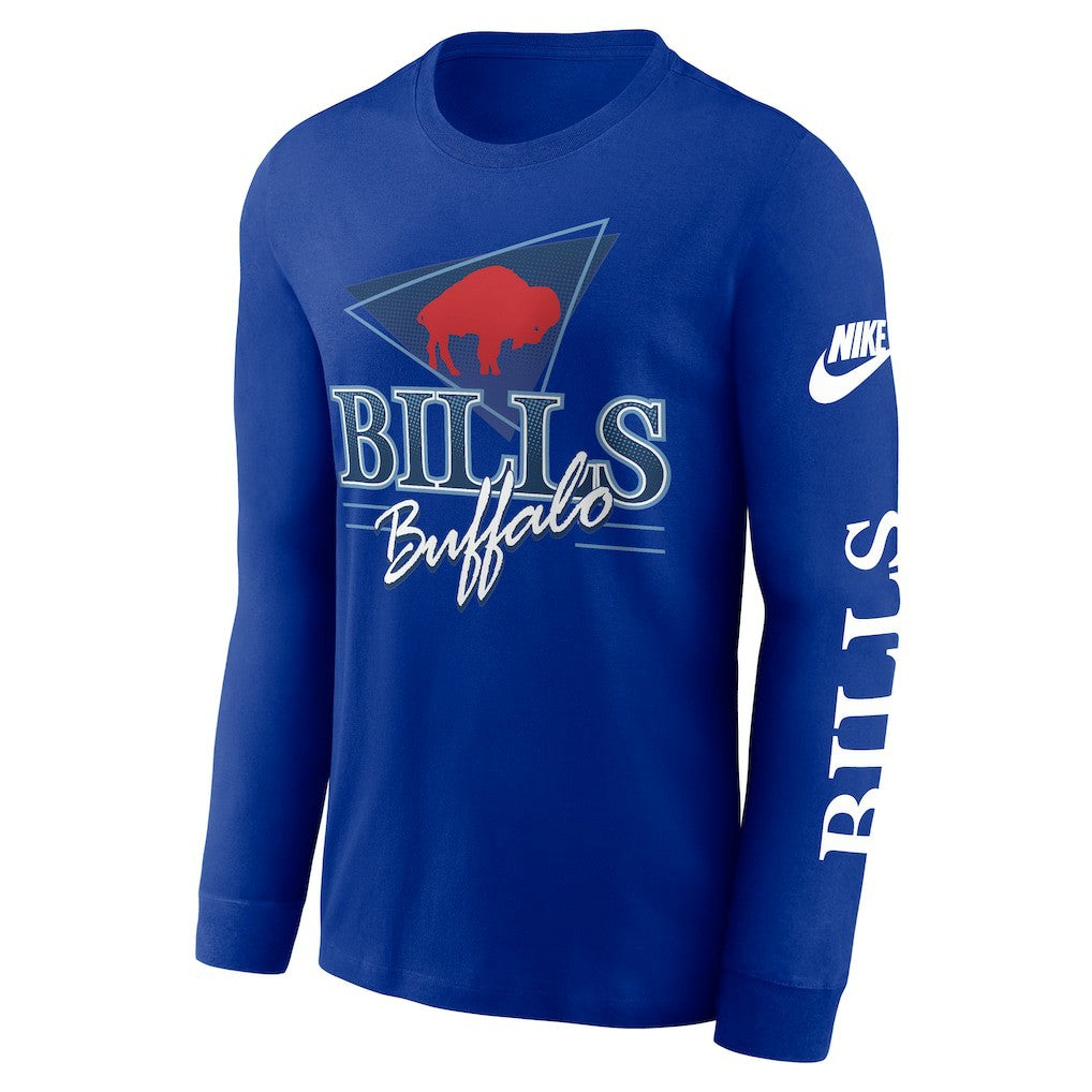 Buffalo Bills Rewind Long Sleeve T-Shirt Royal | Nike for Sale