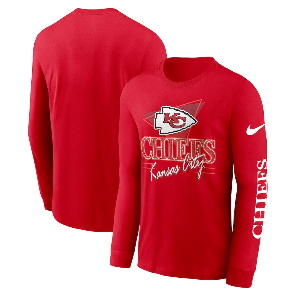 Kansas City Chiefs Rewind Long Sleeve T-Shirt Red | Nike for Sale