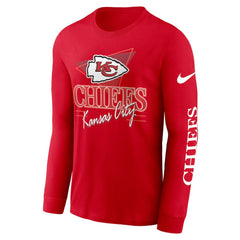 Kansas City Chiefs Rewind Long Sleeve T-Shirt Red | Nike for Sale
