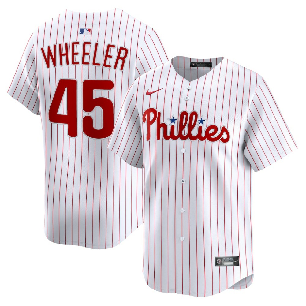 Zack Wheeler Philadelphia Phillies Nike Home Limited Player Jersey - MLB